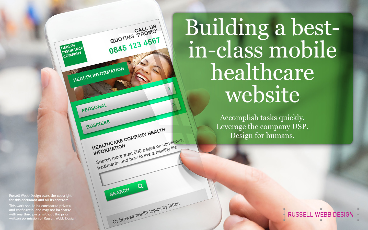 Building a best-in-class mobile healthcare website