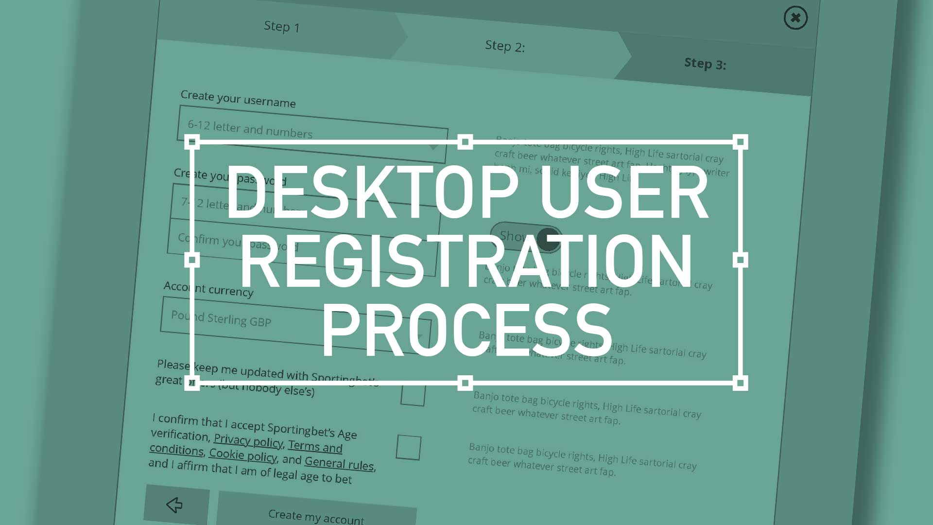 Desktop User Registration