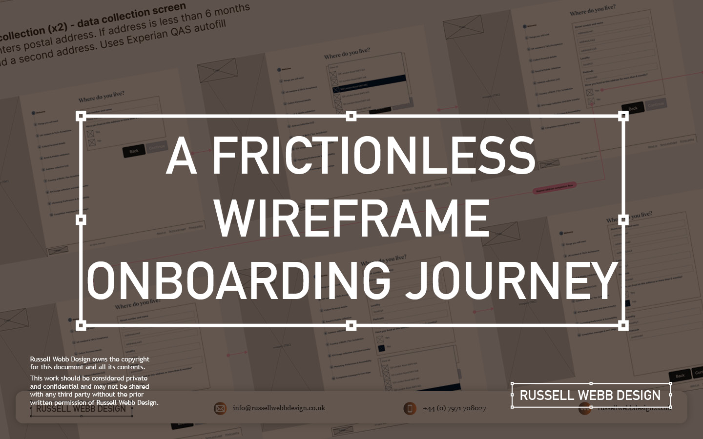 A Frictionless Wireframe Onboarding Journey